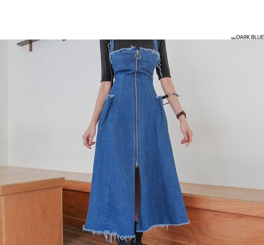 aline pinafore dress