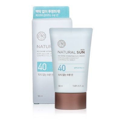 the face shop natural sun eco no shine hydrating sun cream