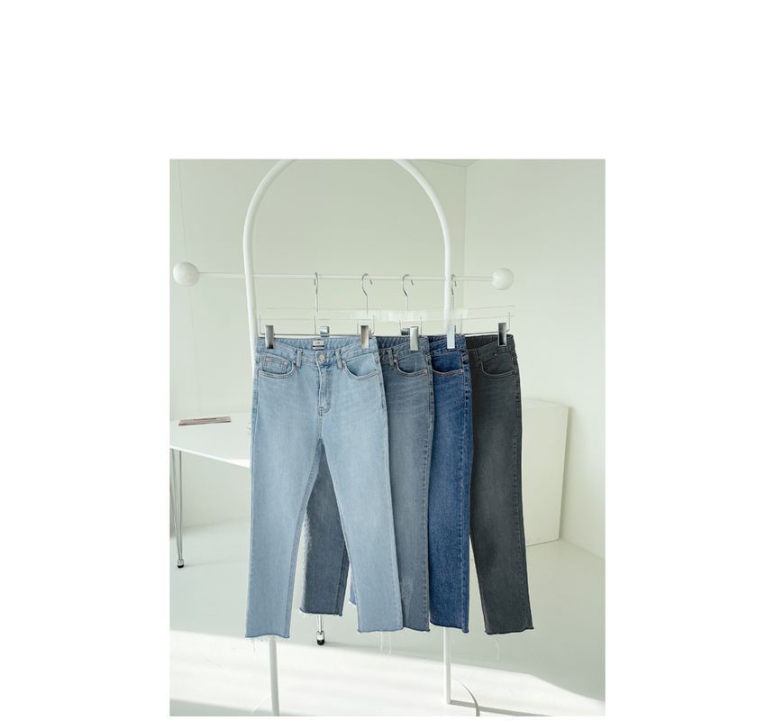 DABAGIRL - Fray-Hem Skinny Jeans