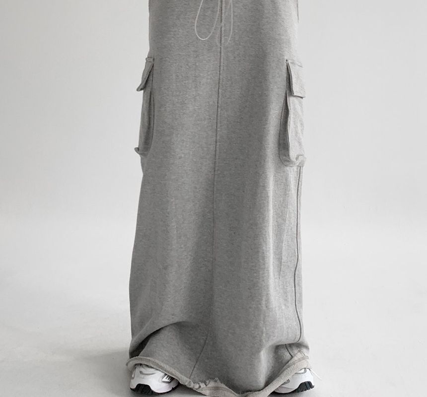 SIMPLY MOOD - Maxi Cargo Sweat Skirt | YesStyle