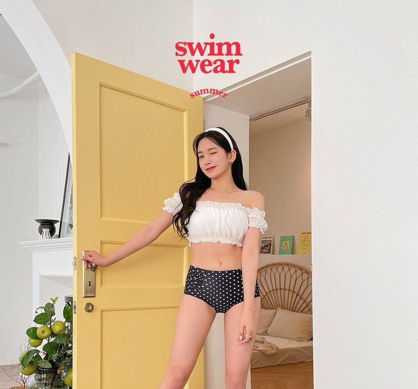 YesStyle.com - chuu - Frill Ribbon High-Rise Bikini Set https