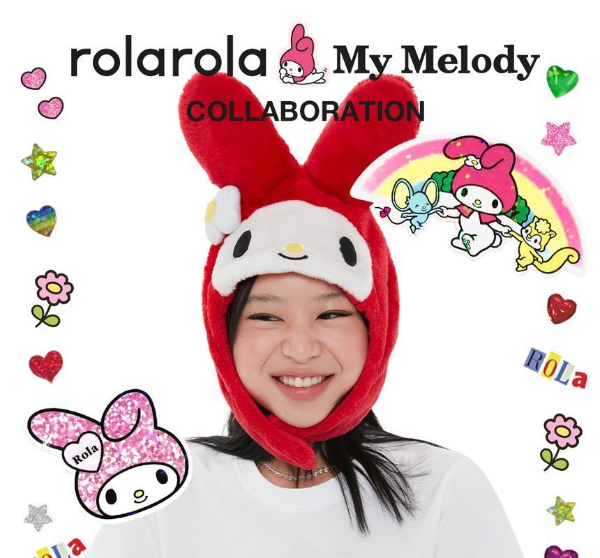 rolarola - 'rolarola x My Melody' Printed-Back T-Shirt | YesStyle